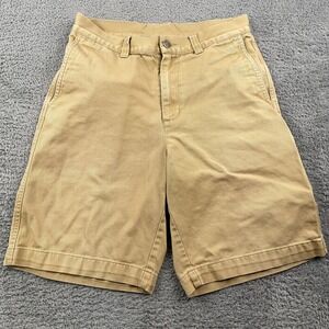 Patagonia Shorts Mens 30 Khaki Canvas 10" Custodian Flat Front Hiking Cotton
